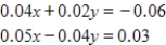 Find the angle   (in radians and degrees)  between the lines.Round your answer to four decimal places for radians and round your answer to one decimal places for degree. ​   ​ A) ​   B)    C)    D)    E)   