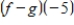 Evaluate the indicated function for   and   . ​   ​ ​ A) 28 B) 38 C) -38 D) 125 E) 17
