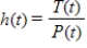 The number of people playing tennis T (in millions)  in the United States from 2000 through 2007 can be approximated by the function ​   ​ And the U.S.population P (in millions)  from 2000 through 2007 can be approximated by the function   , where t represents the year, with t = 0 corresponding to 2000. Find   . ​ A)    ​ B)    ​ C)    D)    ​ E)   