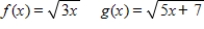 Find ( fg ) (x) .   A)    B)    C)    D)    E)   