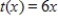 The monthly cost C of running the machinery in a factory for t hours is given by ​   The number of hours t needed to produce x products is given by   . Find the equation representing the cost C of manufacturing x products. A)    B)    C)    D)    E)    ​