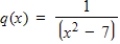 Evaluate q(4)  if   . ​ A) q(4)  =   B) q(4)  =   C) q(4)  =   D) q(4)  =   E) q(4)  =  