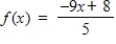 Find all real value of x such that f (x)  = 0.   A) x =   B) x =   C) x = ±   D) x =   E) x = ±  