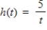 Find the domain of the function. ​   ​ A) All real numbers t except t = 0 B) Negative real numbers t C) All real numbers t such that t > 0 D) Non-negative real numbers t E) All real numbers t such that t = 0