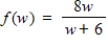 Find the domain of the function.   A) w = -6, w = 0​ B) w = -6 C) all real numbers w ≠ -6, w ≠ 0 D) all real numbers E) all real numbers w ≠ -6
