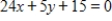 Use the intercept form to find the equation of the line with the given intercepts.The intercept form of the equation of a line with intercepts (a, 0)  and (0, b)  is ​   ​ ​ X-intercept: (   , 0)  Y-intercept:   ​ ​ A)    B)    C)    D)    E)   
