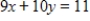 Find the slope of the line determined by the equation. ​   ​ A)    B)    C)    D)    E)   