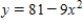 Graphically estimate the x- and y-intercepts of the graph. ​     ​ A) x-intercept: (±3, 0)  y-intercept: (0, 81)  B) x-intercept: (3, 0)  y-intercept: (0, 81)  C) x-intercept: (-3, 0)  y-intercept: (0, 81)  D) x-intercept: (±3, 0)  y-intercept: (0, 9)  E) x-intercept: (0, 3)  y-intercept: (0, 81) 