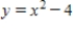 Use a graphing utility to graph the equation.Use a standard setting.Approximate any intercepts. ​   ​ A) ​   Intercepts: (-2, 0) , (2, 0) , (0, 4)  B) ​   Intercepts: (-2, 0) , (0, -4)  C) ​   Intercepts: (-2, 0) , (2, 0) , (0, -4)  D) ​   Intercepts: (2, 0) , (0, -4)  E) ​   Intercepts: (2, 0) , (0, 4) 