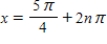 Solve the following equation. ​ Secx - 2 = 0 ​ A) ​   and   , where n is a integer B) ​   and   , where n is a integer C) ​   and   , where n is a integer D) ​   and   , where n is a integer E) ​   and   , where n is a integer