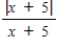 Evaluate the expression. ​ ​   , x < -5 ​ A) -1 B) -3 C) -23 D) -26 E) -25