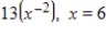 Evaluate the expression for the given value of x. ​   ​ A)    B)    C)    D)    E)   