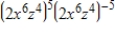 Simplify the following expression. ​   ​ A) 1 B) x<sup>6</sup>y​<sup>4</sup> C)    D) 4 E)   