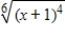 Reduce the index of radical. ​   ​ A)    ​ B)    ​ C)    ​ D) (x + 1)  ​ E)   