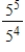 Evaluate the expression.   A)    B)    C)    D) 5 E) -5