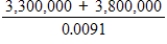 Use a calculator to evaluate the expression.(Round your answer to three decimal places.)    A) 4.176 × 10<sup>8</sup> B) 4.176 × 10<sup>9</sup> C) 7.802 × 10<sup>7</sup> D) 7.802 × 10<sup>9</sup> E) 7.802 × 10<sup>8</sup>