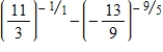 Use a calculator to approximate the number.(Round your answer to three decimal places.)    ​ A) -1.666 B) 5.474 C) -5.474 D) 0.789 E) 5.605