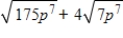 Simplify the radical expression.   ​ A)    B)    C)    D)    E)   