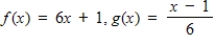 Select the correct graph, showing f and g are inverse functions. ​   ​ A)    B)    C)    D)    E)   