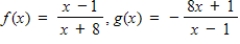 Select the correct graph, showing f and g are inverse functions. ​   ​ A) ​   B) ​   C)    D)    E)   