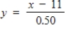Your wage is $11.00 per hour plus $0.50 for each unit produced per hour.So, your hourly wage in terms of the number of units produced x is y = 11 + 0.50x.Find the inverse function.What does each variable represent in the inverse function? ​ A)    x = hourly wage; y = numbers of units produced B) y = 11 + 0.50x x = hourly wage; y = numbers of units produced ​ C)    x = hourly wage; y = numbers of units produced ​ D)    x = hourly wage; y = numbers of units produced ​ E) y = 11 - 0.50x x = hourly wage; y = numbers of units produced ​