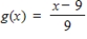 Show algebraically that f and g are inverse functions. f(x) = 9x + 9  