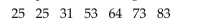 <strong>Find the median for the given sample data. The temperatures (in degrees Fahrenheit) in 7 different cities on New Year's Day are listed below. Find the median temperature.</strong> A) 64°F B) 51°F C) 53°F D) 31°F