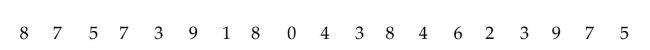 Use a 0.05 level of significance to test the claim that the sequence of computer-generated numbers is random. Test for randomness above and below the mean.