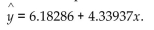 <strong>Find the explained variation for the paired data. The equation of the regression line for the paired data below is </strong> A) 6421.83 B) 6544.86 C) 13.479 D) 6531.37
