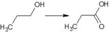 Find the suitable reagent for the transformation:   A)  CrO<sub>3</sub>, H<sub>3</sub>O<sup>+</sup> B)  pyridinium chlorochromate (PCC)  C)  K<sub>2</sub>Cr<sub>2</sub>O<sub>7</sub>, H<sub>2</sub>SO<sub>4</sub> D)  KMnO<sub>4</sub>, H<sub>2</sub>SO<sub>4</sub> E)  K<sub>2</sub>Cr<sub>2</sub>O<sub>7</sub>, HNO<sub>3</sub>