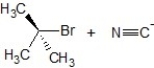 Predict the correct mechanism and product for the following reaction:   A)  S<sub>N</sub>1 mechanism, the product is   B)  S<sub>N</sub>2 mechanism, the product is   C)  S<sub>N</sub>2 mechanism, the product is   D)  S<sub>N</sub>1 mechanism, the product is   E)  E1 mechanism, the product is  