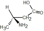 Determine the absolute configuration of the molecule shown below:   A)  S configuration B)  R configuration C)  E configuration D)  Z configuration E)  l configuration
