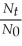 Which of the following equations shows the correct relationship between the half-life of a nuclide and the radioactive decay rate constant? A)  ln   = -   B)    = - ln   C)    = 0.693 × k D)    =   E)    =  