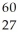 The number of nucleons in a   Co<sup> </sup>nucleus<sup> </sup>is ________. A)  27 B)  33 C)  60 D)  87