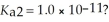 What is the selenide ion concentration [Se<sup>2-</sup>] for a 0. 100 mol L<sup>-1</sup> H<sub>2</sub>Se solution that has the stepwise dissociation constants of   and   A)  3.6 × 10<sup>-3</sup> mol L<sup>-1</sup> B)  1.3 × 10<sup>-4</sup> mol L<sup>-1</sup> C)  1.3 × 10<sup>-5</sup> mol L<sup>-1</sup> D)  1.0 × 10<sup>-11</sup> mol L<sup>-1</sup>