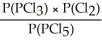 Express the equilibrium constant for the following reaction: PCl<sub>5</sub>(g)  ⇌ PCl<sub>3</sub>(g)  + Cl<sub>2</sub>(g)  A)  K<sub>P</sub> =   B)  K<sub>P</sub> =   C)  K<sub>P</sub> =   D)  K<sub>P</sub> =   E)  K<sub>P</sub> =  