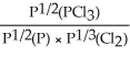Express the equilibrium constant for the following reaction: 2P(g)  + 3Cl<sub>2</sub>(g)  ⇌ 2PCl<sub>3</sub>(g)  A)  K<sub>P</sub> =   B)  K<sub>P</sub> =   C)  K<sub>P</sub> =   D)  K<sub>P</sub> =   E)  K<sub>P</sub> =  
