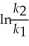 Which of the following represents the integrated rate law for a first-order reaction? A)    = -kt B)    -   = kt C)  [A]<sub>t</sub> - [A]<sub>0</sub> = -kt D)  k = Ae<sup>(-</sup><sup>E</sup><sub>a</sub>/RT)  E)    =     + lnA
