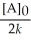<strong>Which of the following represents the equation for a second-order half-life?</strong> A) t <sub>1/2</sub> =   B) t <sub>1/2</sub> =   C) t<sub> </sub><sub>1/2</sub> =   D) t <sub>1/2</sub> =   E) t <sub>1/2</sub> =   <div style=padding-top: 35px> 