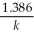 Derive an expression for a  1/4-life  for a first-order reaction. A)    B)    C)    D)    E)   