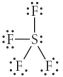Choose the best Lewis structure for SF<sub>4</sub>. A)    B)    C)    D)    E)   