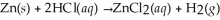 When 14.0 g of zinc metal reacts with excess HCl, how many litres of H<sub>2</sub> gas are produced at STP?   A)  0.208 L B)  0.416 L C)  4.86 L D)  9.60 L