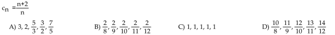 Write out the first five terms of the sequence.