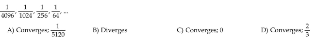 Determine whether the sequence converges or diverges. If it converges, give the limit.