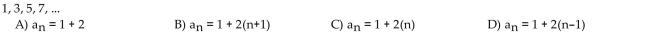 Find an explicit rule for the nth term of the arithmetic sequence.
