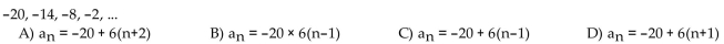 Find an explicit rule for the nth term of the arithmetic sequence.