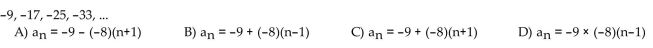 Find an explicit rule for the nth term of the arithmetic sequence.