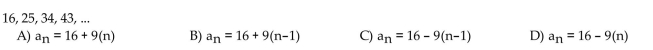 Find an explicit rule for the nth term of the arithmetic sequence.