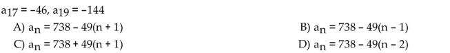Find an explicit rule for the nth term of the arithmetic sequence.