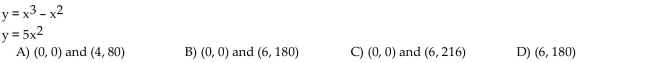 Solve the system algebraically.